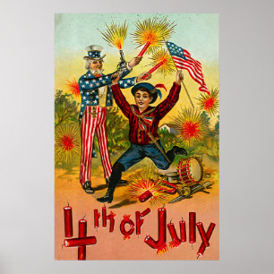 Vintage 4th of July Poster