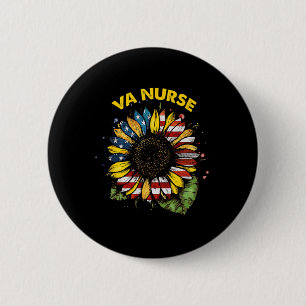 Vintage 4th Of July Va Nurse Patriotic Real Americ 6 Cm Round Badge