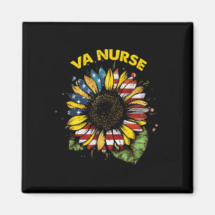 Vintage 4th Of July Va Nurse Patriotic Real Americ Magnet