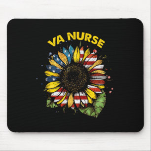 Vintage 4th Of July Va Nurse Patriotic Real Americ Mouse Mat