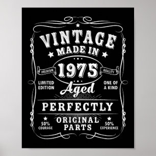 Vintage 50 Birthday Decorations Men 50yr 1975 50th