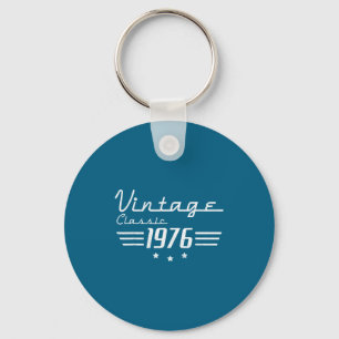 Vintage 50 Birthday Decorations Men Key Ring