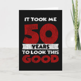Vintage 50 Years Old Funny 50th Birthday Gift Card