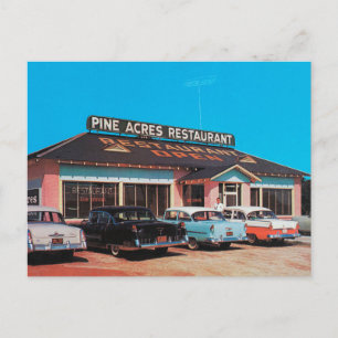 Vintage 50's Diner Kodachrome Postcard