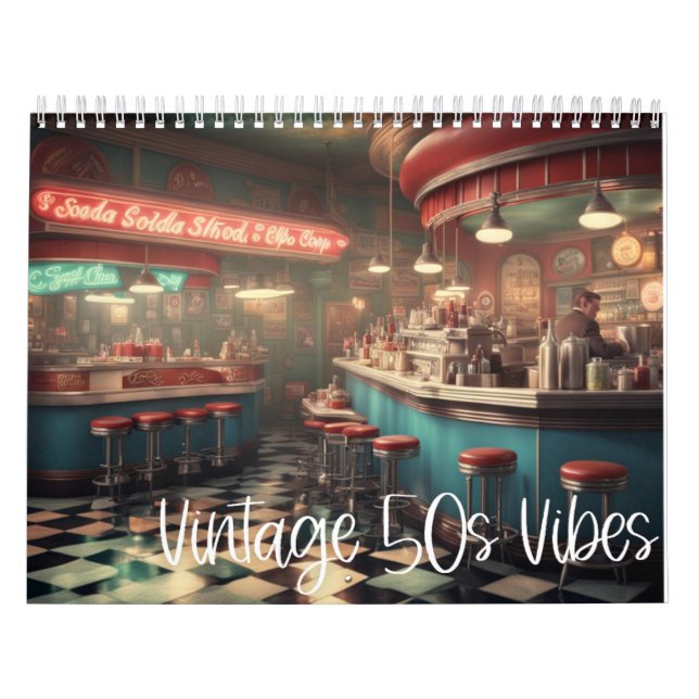 Vintage '50s Vibes  Calendar (Cover)