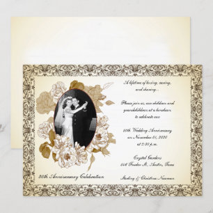 Vintage 50th Anniversary Celebration Invitation
