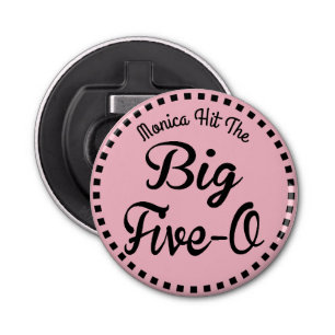 Vintage 50th Birthday - Big Five-O Bottle Opener