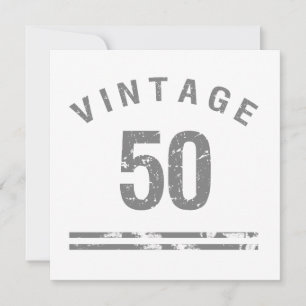 Vintage 50th Birthday Card