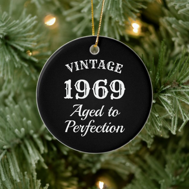 Vintage 50th Birthday Christmas tree ornament (Tree)