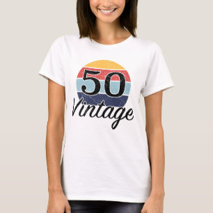 Vintage 50th Birthday Sunset T-Shirt