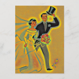 Vintage 50th Golden Anniversary Invitations Invite