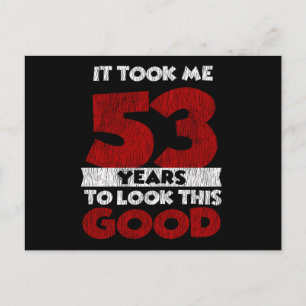 Vintage 53 Years Old Funny 53rd Birthday Gift Postcard