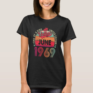 Vintage 53rd Birthday Awesome Since June 1969 T-Shirt