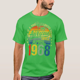 Vintage 54 Years Old April 1968 Decorations 54th B T-Shirt