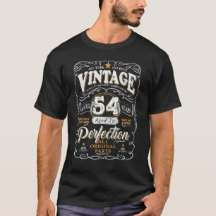 Vintage 54 Years Old Birthday Aged Perfectly Origi T-Shirt