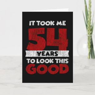 Vintage 54 Years Old Funny 54th Birthday Gift Card