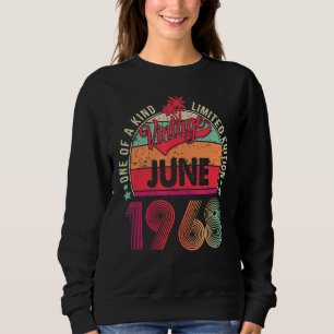 Vintage 54th Birthday Awesome Since June 1968 Sweatshirt
