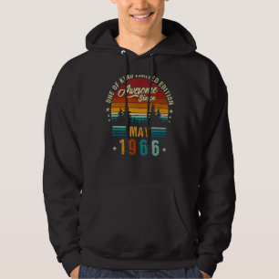 Vintage 56th Birthday Awesome Since May 1966 Epic  Hoodie