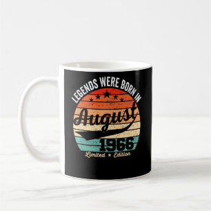 Vintage 56th Birthday Legends Were Born In August Coffee Mug