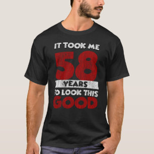 Vintage 58 Years Old Funny 58th Birthday Gift T-Shirt