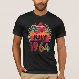 Vintage 58th Birthday Awesome Since July 1964 T-Shirt