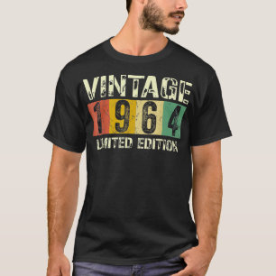 Vintage 60 Birthday Decorations Men 60th BDay 1964 T-Shirt