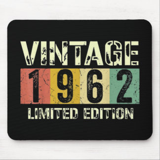Vintage 60 Birthday Mouse Mat