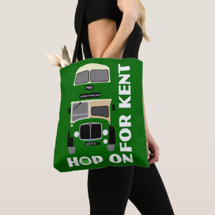 Vintage 60's Maidstone Kent Double Decker Bus Tote Bag