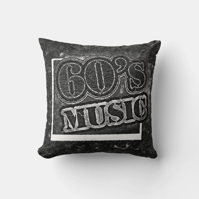 Vintage 60's Music - Pillow (Front)