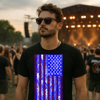 Vintage 60's US American Flag Psychedelic Art