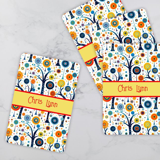 Vintage 60s Vibe Mod Flowers Playing Cards (Creator Uploaded)