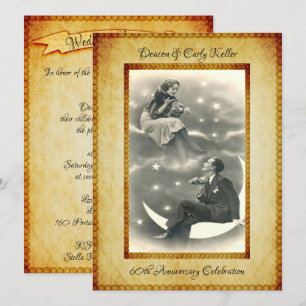 Vintage 60th Anniversary Celebration Invitation
