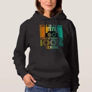 Vintage 60th Birthday Apparel Womens Mens 60th Bi Hoodie