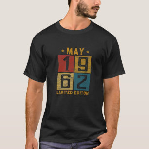 Vintage 60Th Birthday May 1962 Born In 1962 60 Yrs T-Shirt