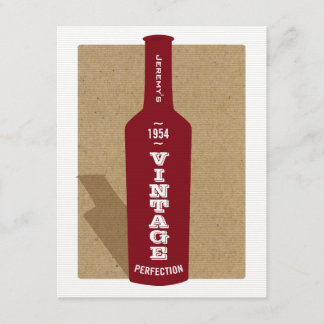 Vintage 60th Birthday Wine Party Invitation