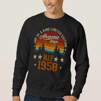 Vintage 64th Birthday Awesome Since May 1958 Epic Sweatshirt