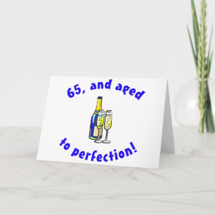 Vintage 65th Birthday Gag Gifts Card