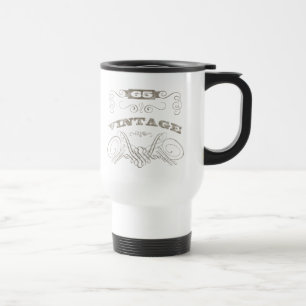 Vintage 65th Birthday Travel Mug