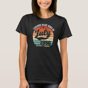 Vintage 66th Birthday Legends Were Born In July 19 T-Shirt