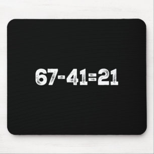 Vintage 67-2141 Funny Gen Z Math Meme Trendy Back Mouse Mat