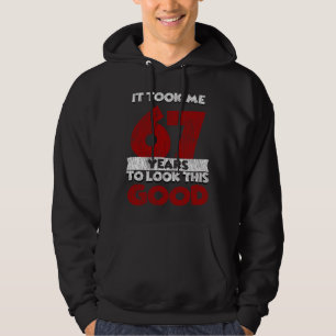 Vintage 67 Years Old Funny 67th Birthday Gift Hoodie