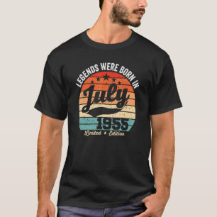 Vintage 67th Birthday Legends Were Born In July 19 T-Shirt