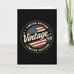 Vintage 67th Birthday Men Born 1958 67 Years Old B Card