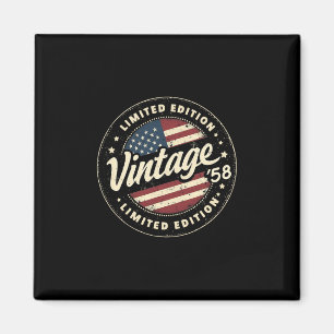 Vintage 67th Birthday Men Born 1958 67 Years Old B Magnet