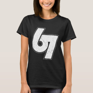 Vintage 6 7 Meme Six Seven Namaste Funny Halloween T-Shirt