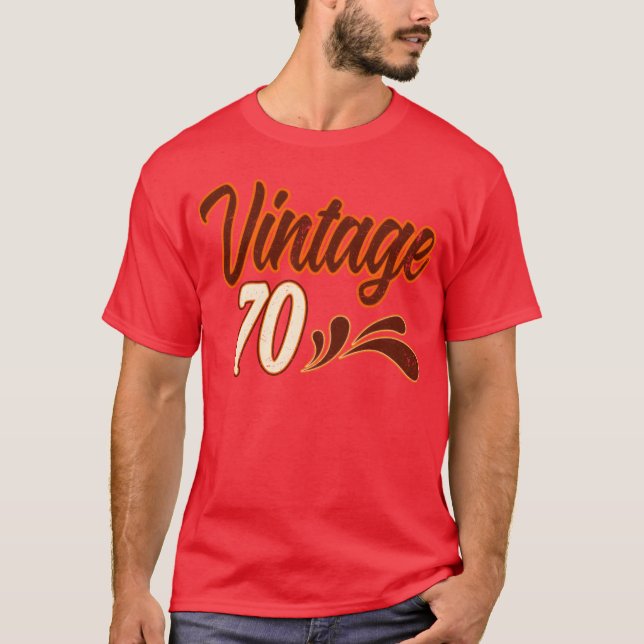 Vintage 70 Years Old Birthday friends T-Shirt (Front)