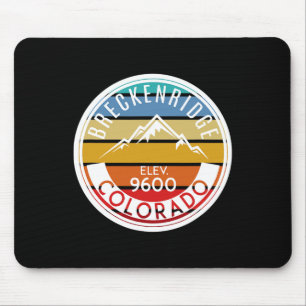 Vintage 70s 80s Breckenridge Colorado Rocky Mounta Mouse Mat