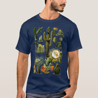 Vintage 70s Boho Botany Botanical Cactus Plant T-Shirt