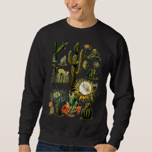 Vintage 70s Boho Botany Botanical Cactus Succulent Sweatshirt