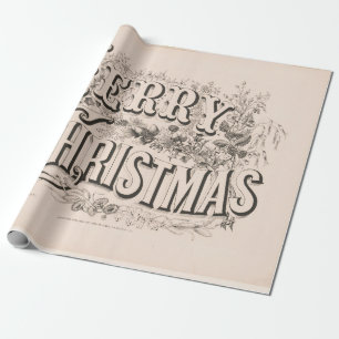 Vintage 70s Christmas wrapping paper